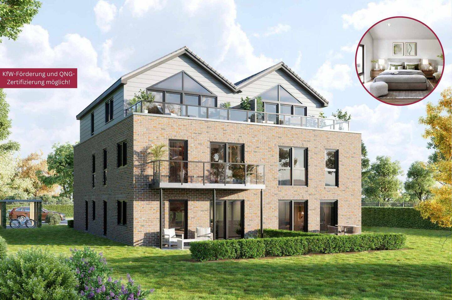 Licht & Luft – Stilvolle 2-Zimmer-Wohnung mit großem Balkon und Aufzug, 26802 Moormerland