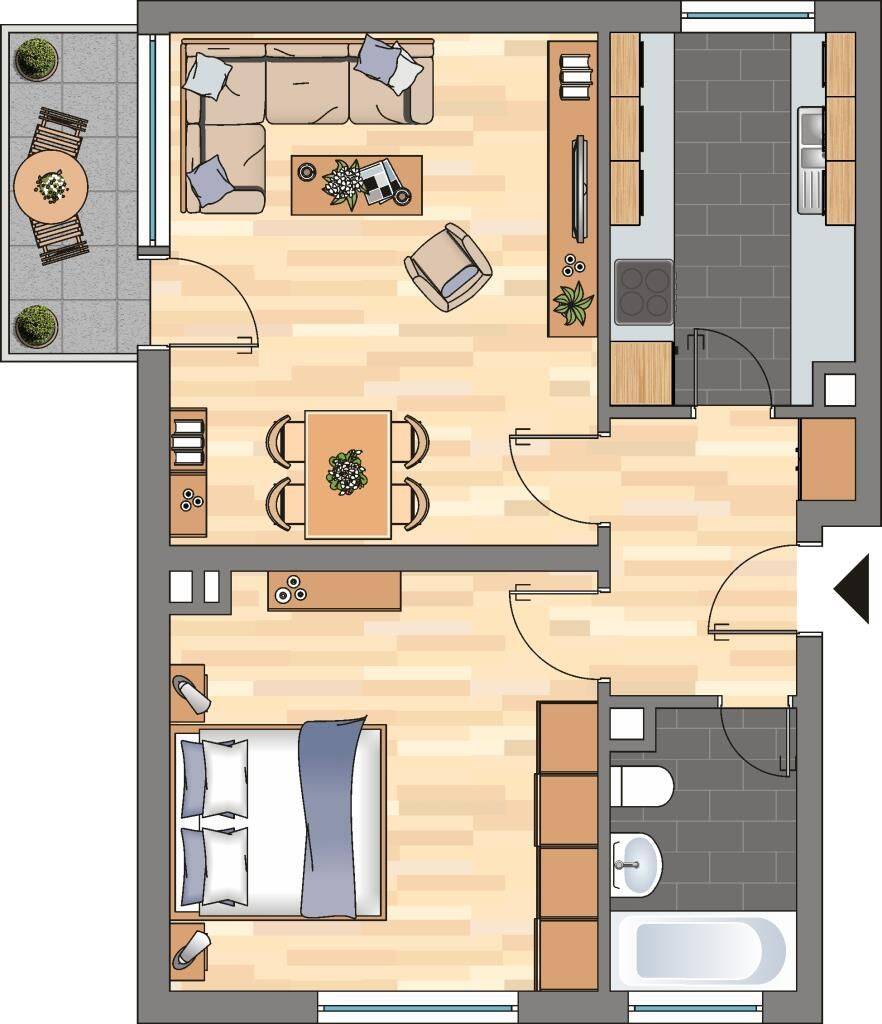 Kleine Wohnung in Mayen, 56727 Mayen