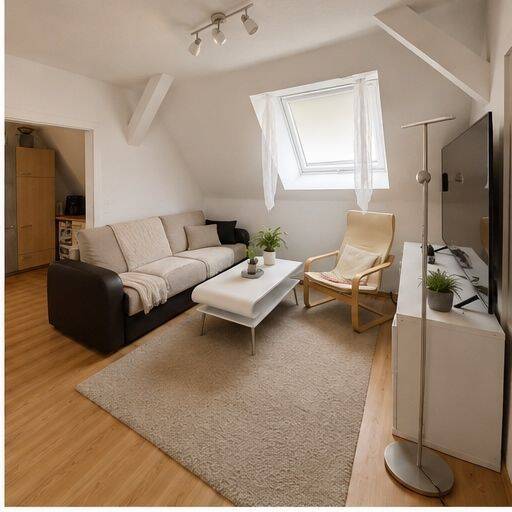 Gemütliche Dachgeschosswohnung (ca. 45 m²) in Stuttgart-Feuerbach, 70469 Stuttgart (Feuerbach Zuffenhausen)