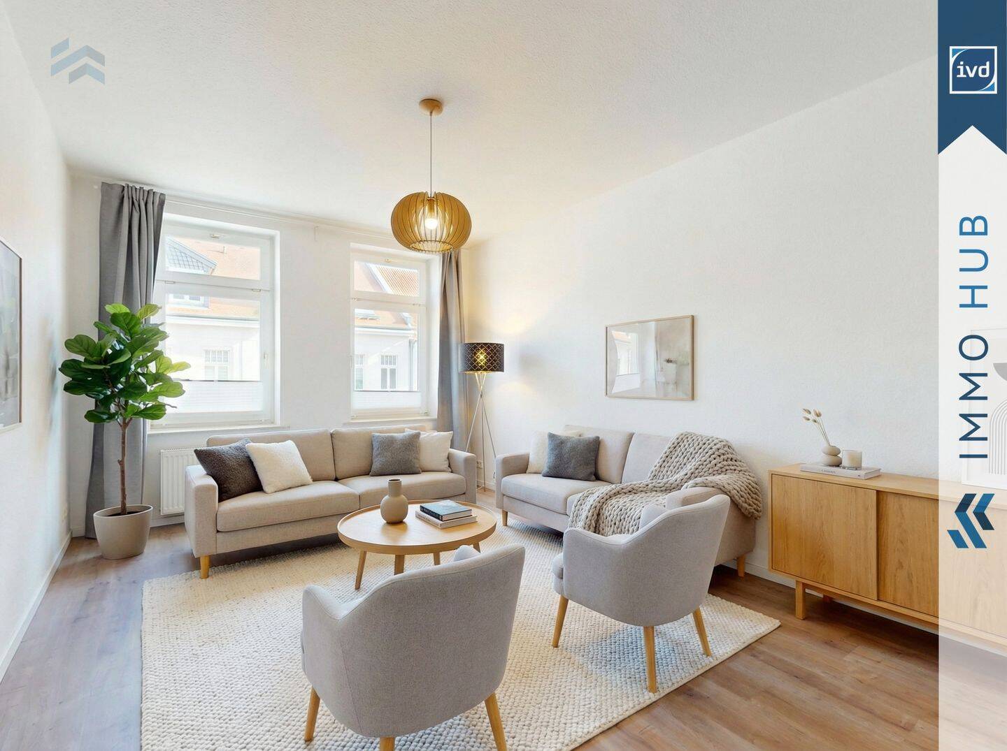 ++ 4,82% SOLL-Rendite, 2-Zimmer-Wohnung mit Balkon in attraktiver Lage ++, 4159 Leipzig (Lützschena-Stahmeln Möckern Wahren)