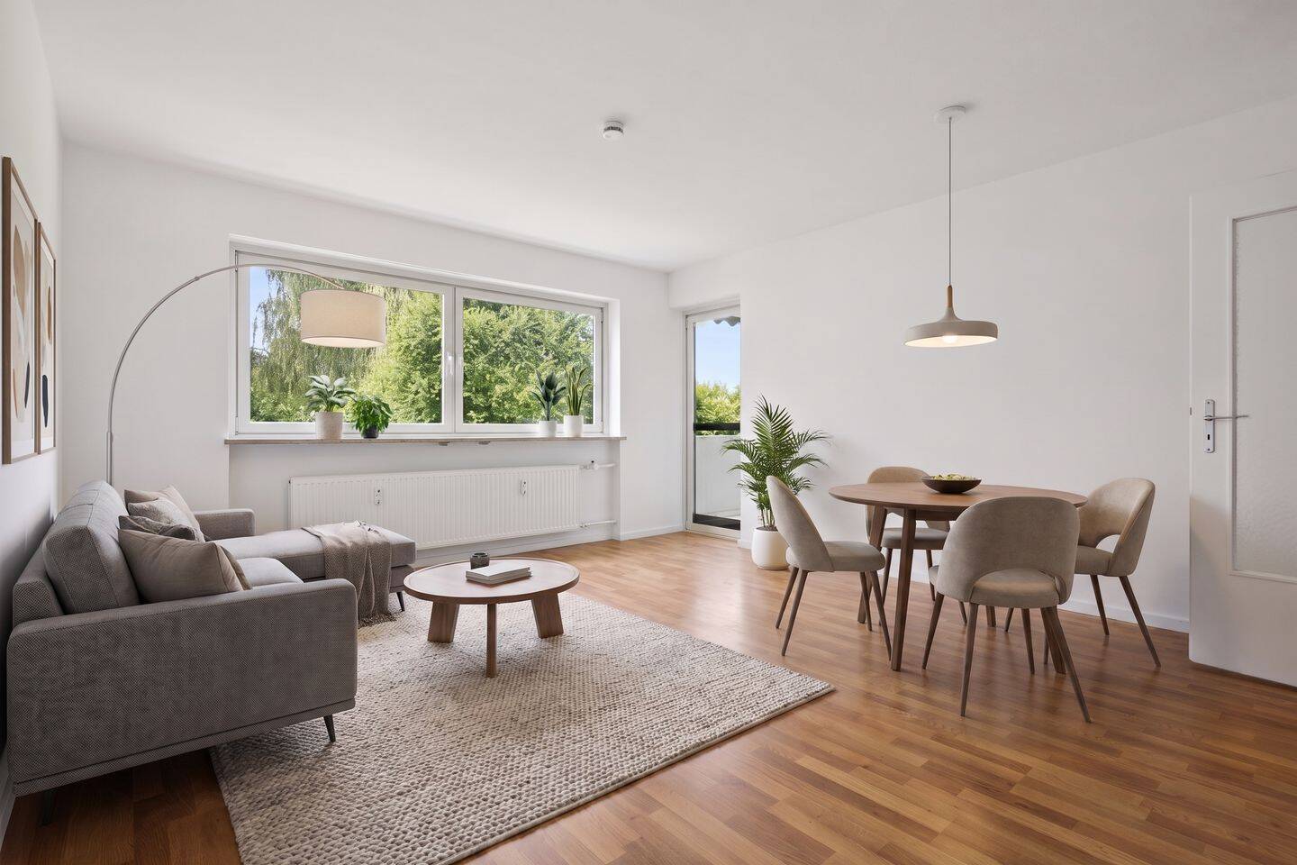 Wohnkomfort in ruhiger Lage – Modernisierte 3-Zimmer-Wohnung mit Südwest-Balkon, 80995 München (Allach-Untermenzing Feldmoching-Hasenbergl Moosach)