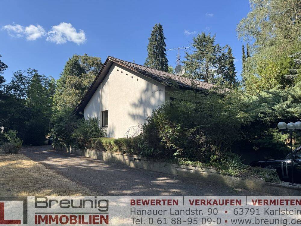 Neubau oder Sanierung: Bungalow mit Gästehaus & Hallen auf parkähnlichem Grundstück in Kirschfurt, 97903 Collenberg
