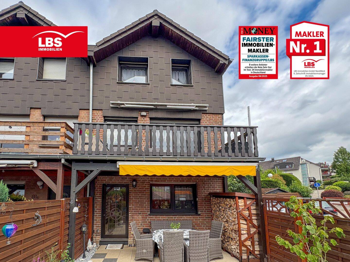 Reihenendhaus mit Garten, Kamin & 2 Stellplätzen in Witten Stockum, 58454 Witten