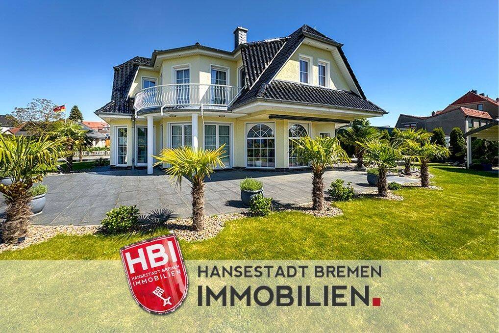 Thedinghausen / Exklusive Designvilla mit Fitnessraum, Wellnessambiente und zusätzlichem Baugrundstück, 27321 Emtinghausen
