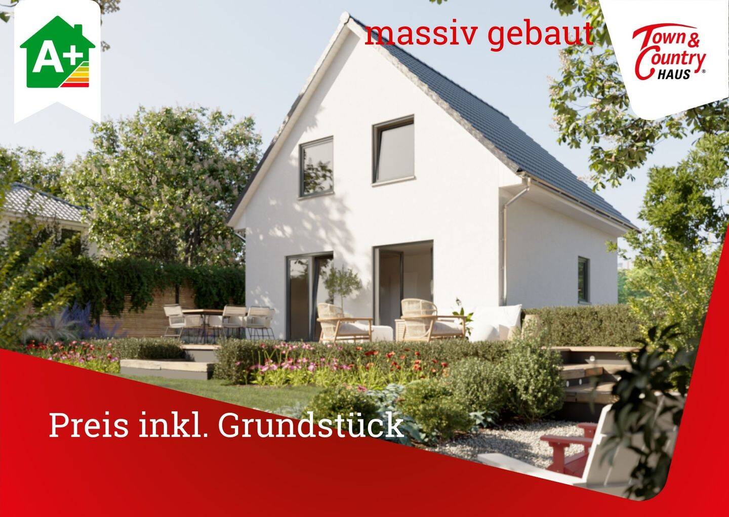 Raumwunder 90, Preis inkl. Grundstück, massiv gebaut, 54314 Zerf