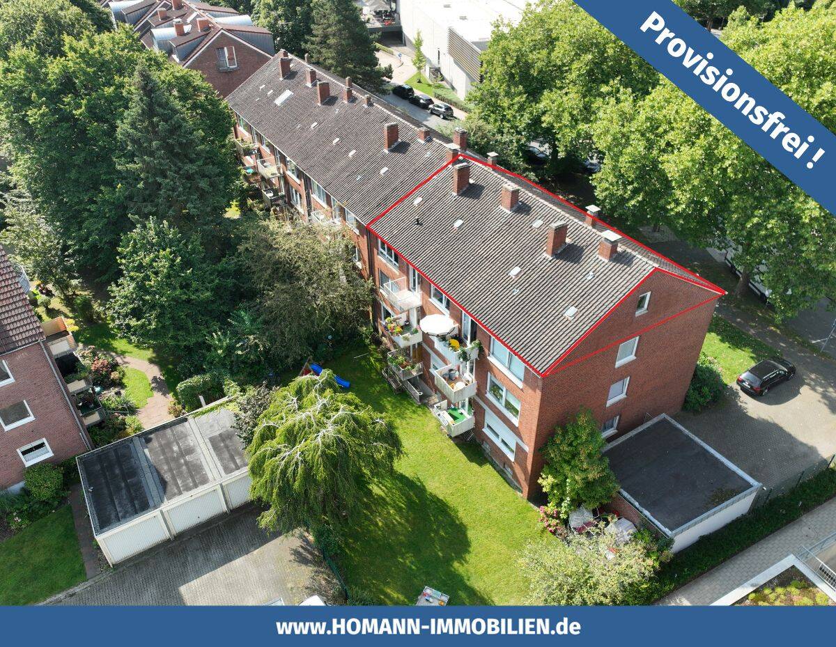 Aaseestadt! Seltene Gelegenheit-  Rohdachboden mit Baugenehmigung!, 48151 Münster (Aaseestadt Centrum Geist)