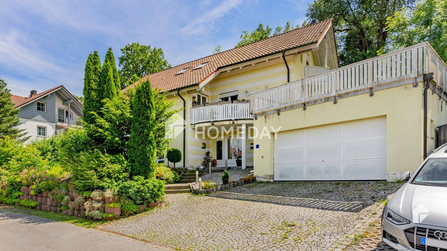 Traumhaftes Anwesen mit Einliegerwohnung und Panoramablick (Architektenhaus), 94474 Vilshofen an der Donau