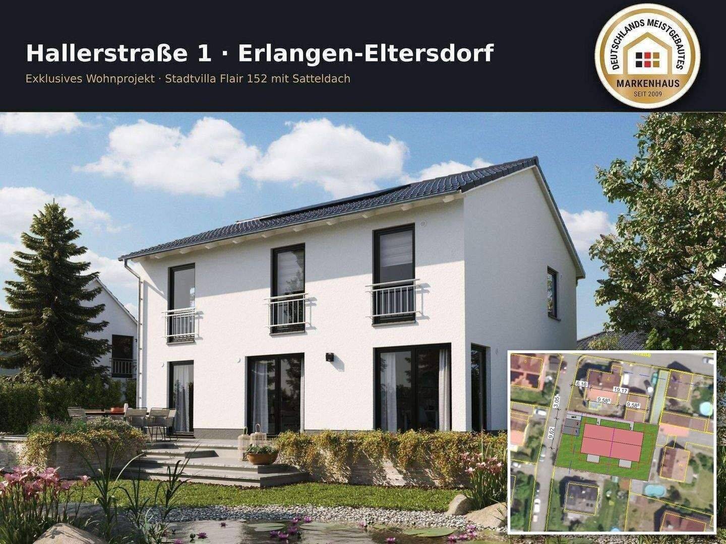 Erlangen: Neubau DHH| Komplettpreis inkl. Grundstück & Baunebenkosten, 91058 Erlangen (Bruck Eltersdorf Erlangen-Süd Sebaldussiedlung Tennenlohe)