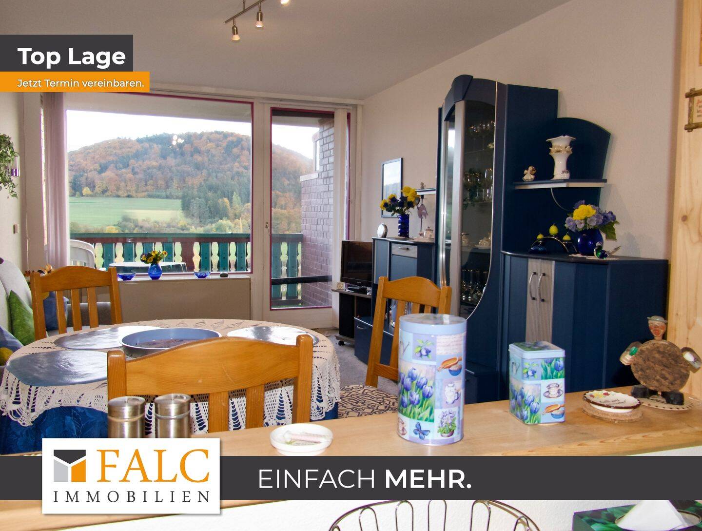 Einfach Mehr: Barrierefreie gepflegte 2-Zimmer-Wohnung, Aufzug, Süd-Loggia-Balkon, TG-Stellplatz., 93339 Riedenburg