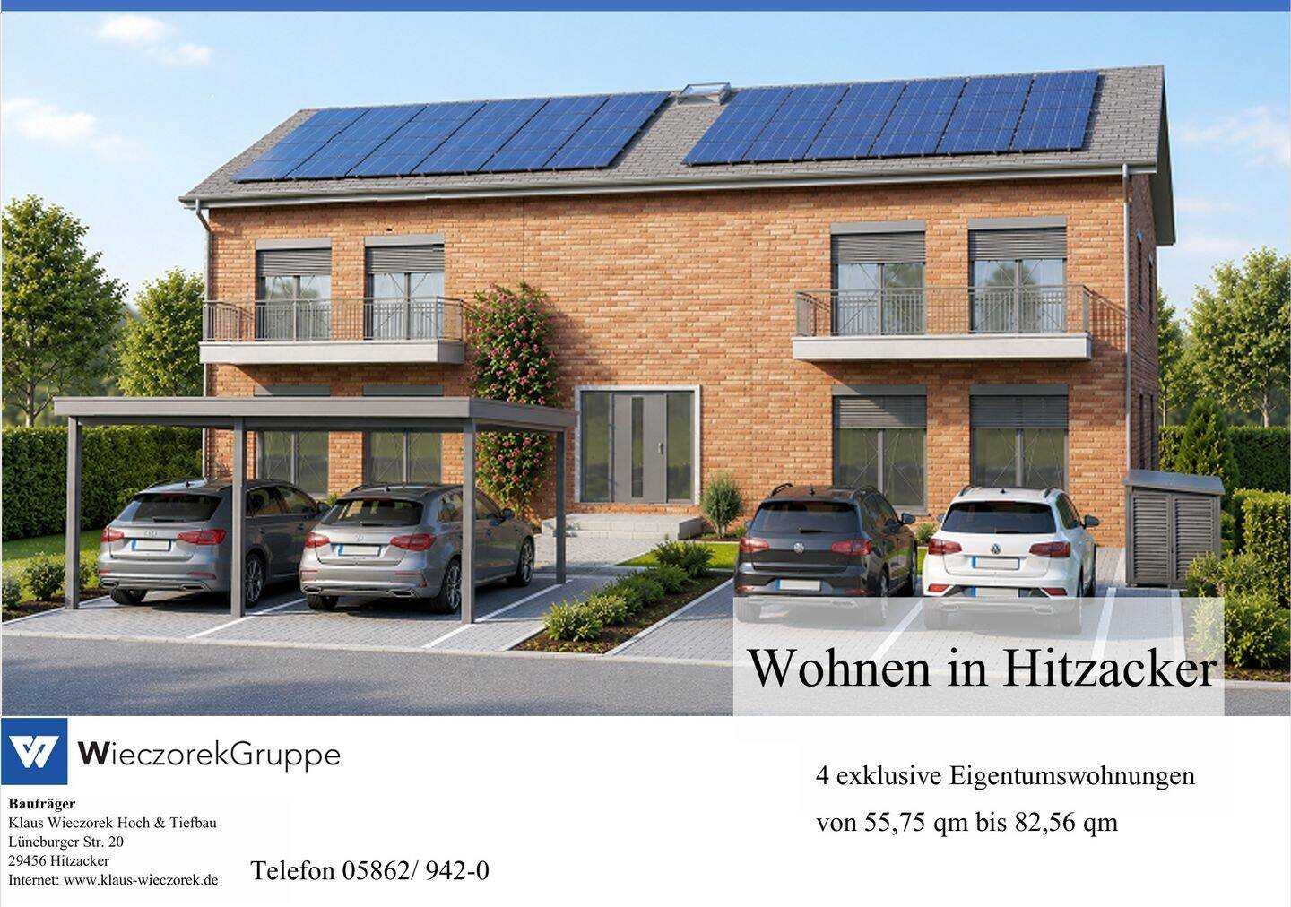 Neubau-Eigentumswohnung im EG mit Terrasse – zentral in Hitzacker & courtagefrei, 29456 Hitzacker (Elbe)
