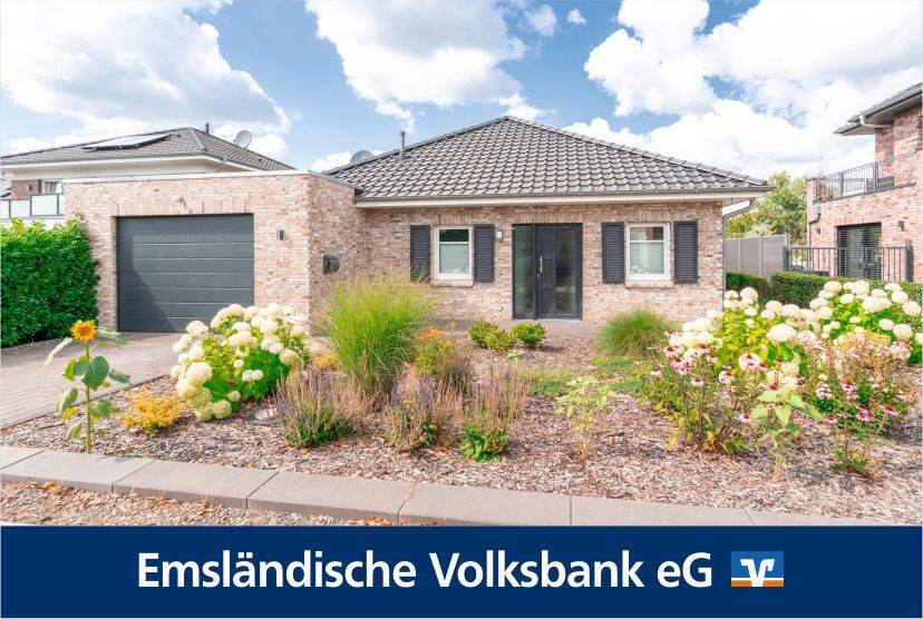 Wohnen am Wasser – Bungalow mit Bootsliegeplatz in naturnaher Wohnlage, 49733 Haren (Ems)