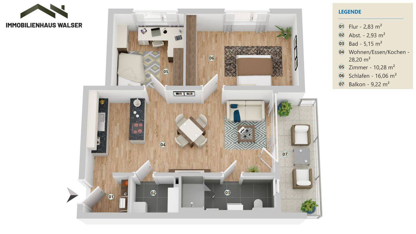 Modern.Hell.Erstbezug – Neubauwohnung in Ulm-Wiblingen, 89079 Ulm