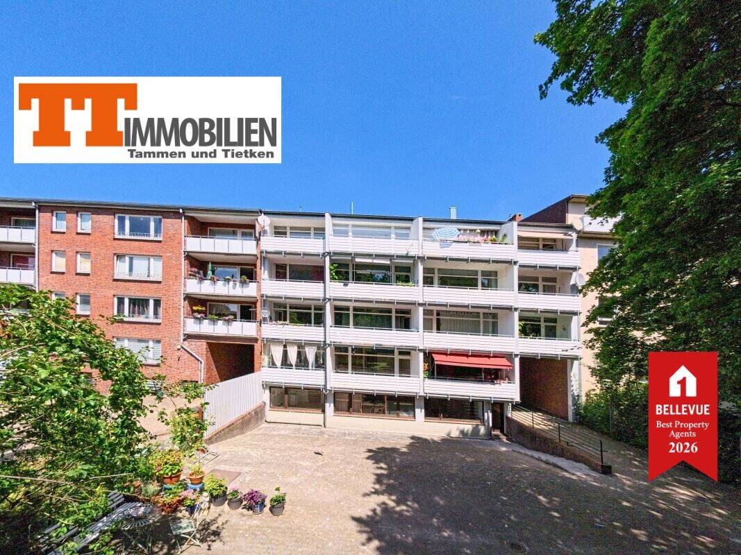 TT: Ideal für Singles – gepflegtes Appartement mit großem Süd-Balkon in Kurparknähe!, 26382 Wilhelmshaven (Bant Heppens Innenhafen Innenstadt Siebethsburg)