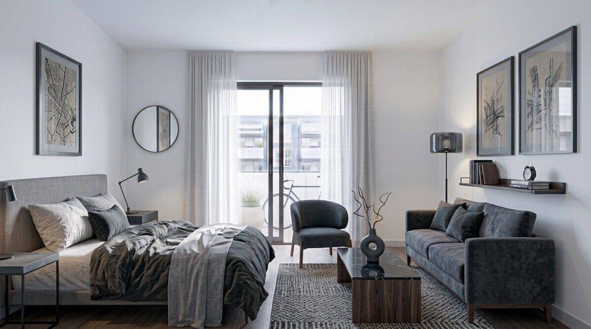 Elegantes, kompaktes Studio-Apartment im attraktiven Neubau, 22177 Hamburg (Wandsbek Bramfeld Steilshoop)
