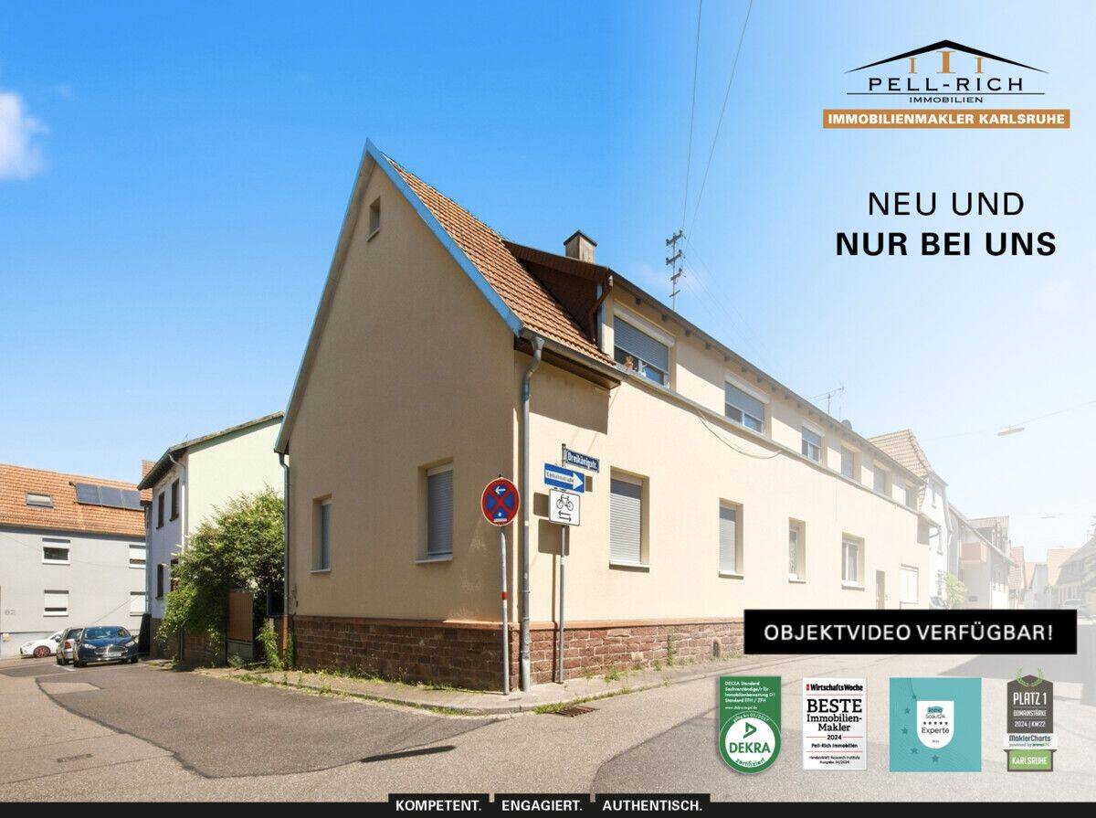 SUBSTANZ TRIFFT RENDITE: Vollvermietetes Mehrfamilienhaus mit langfristigem Anlagepotenzial, 76187 Karlsruhe (Knielingen Maxau Mühlburg Nordweststadt)