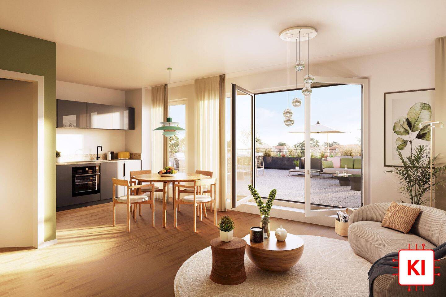 Zinsgünstiges KfW-Darlehen möglich! – Exklusive 2-Zimmer-Wohnung mit Ostbalkon, 85764 Oberschleißheim