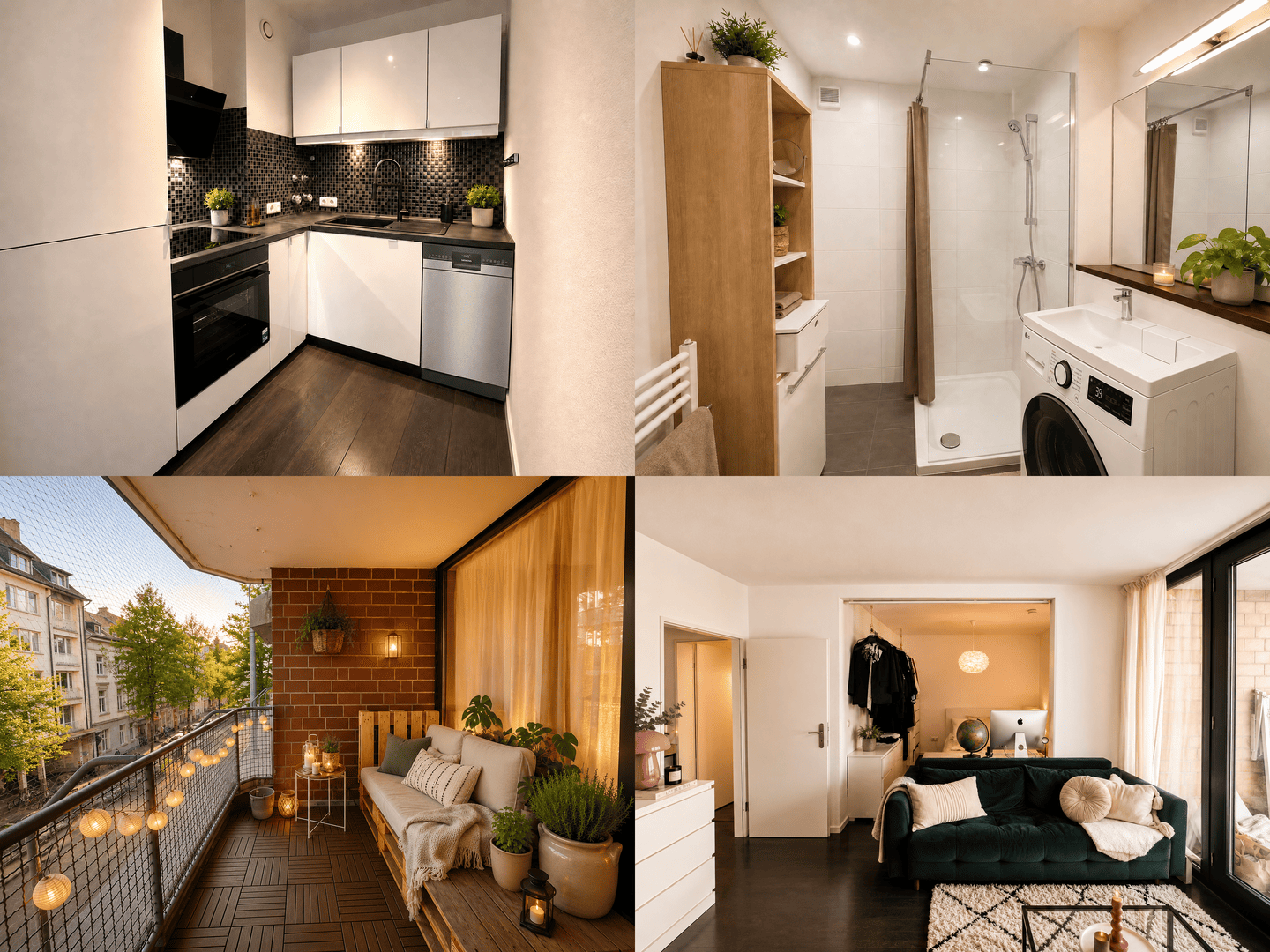 Teilmöblierte 2-Zimmer mit Balkon & Küche + zusätzlich optional TG Stellplatz im Dieterich Karee, 40479 Düsseldorf (Derendorf Pempelfort)