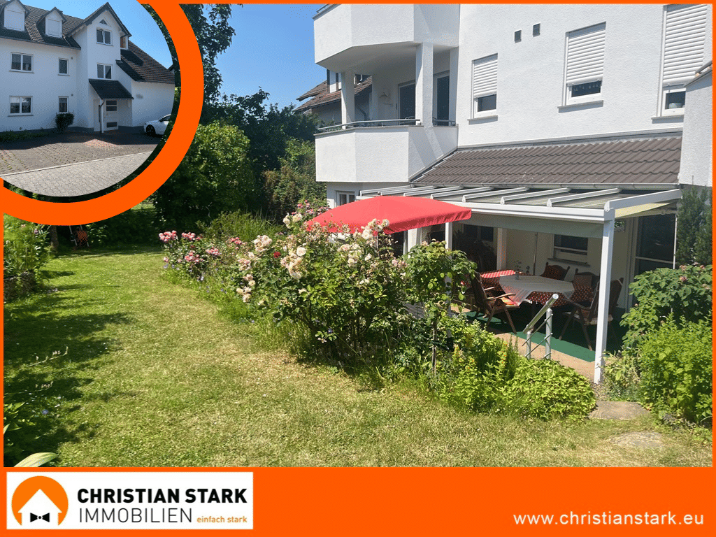 Attraktive Wohnung mit eigenem Gartenparadies und großzügiger Sonnen-Terrasse in Waldalgesheim, 55425 Waldalgesheim