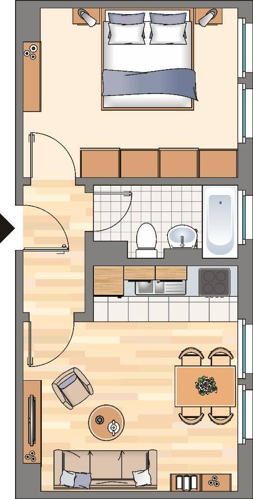 2-Zimmer-Wohnung in Dortmund Bodelschwingh, 44357 Dortmund (Bodelschwingh Nette Oestrich Westerfilde)
