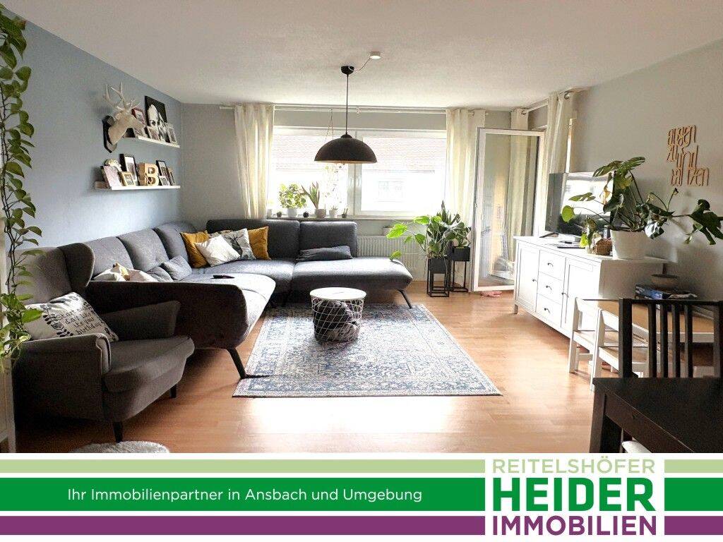 Zentrumsnahe 3 Zi. Wohnung mit Blick ins Grüne, 91522 Ansbach