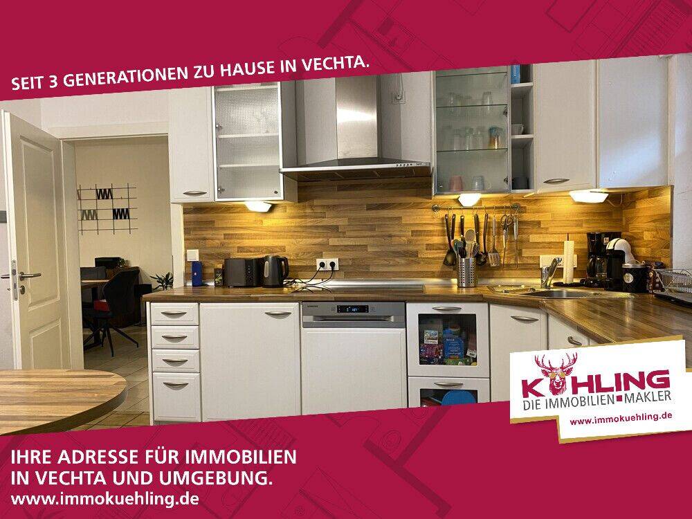 Geräumige Erdgeschosswohnung mit Wintergarten und Garage,  vollunterkellert, 49377 Vechta