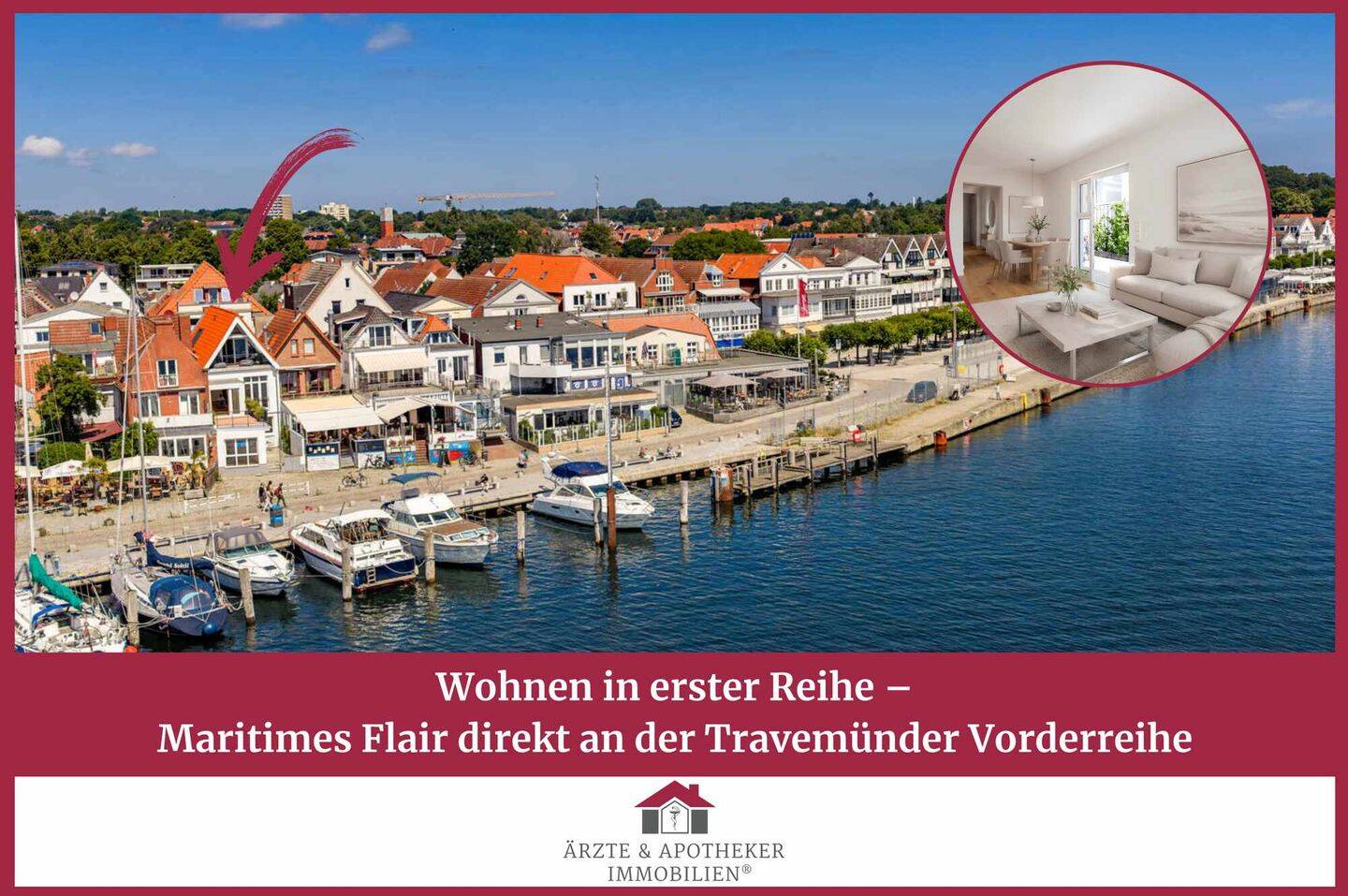 Wohnen in erster Reihe -Maritimes Flair direkt an der Travemünder Vorderreihe, 23570 Lübeck (Travemünde)