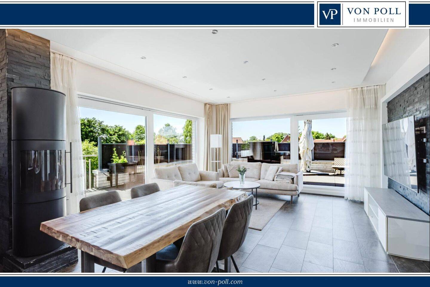 Exklusives Penthouse mit Aufzug, Kamin und beeindruckender Dachterrasse, 27299 Langwedel
