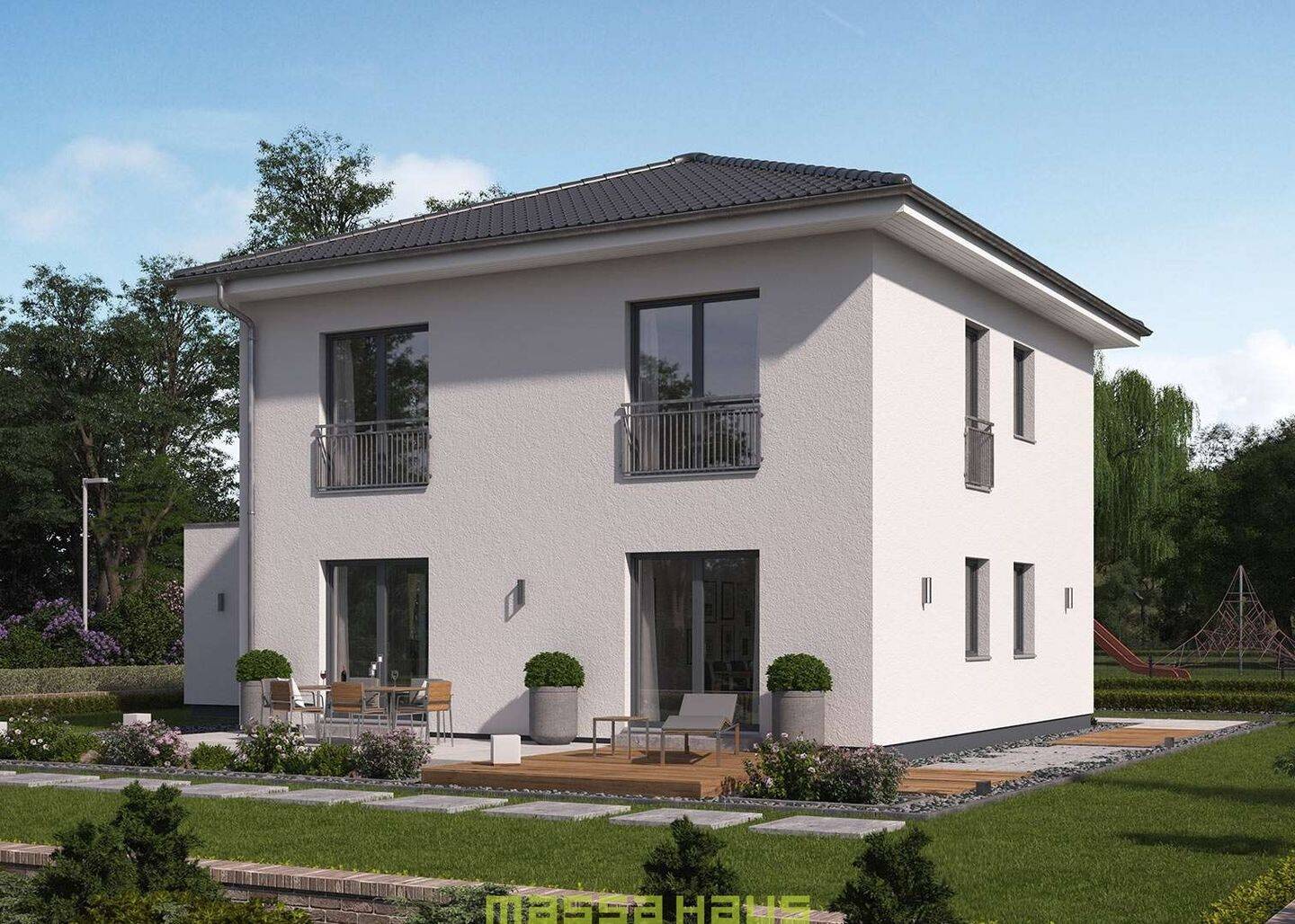 Neubau in Wyhl: Stadtvilla mit 161 m², Grundstück inklusive, 79369 Wyhl am Kaiserstuhl
