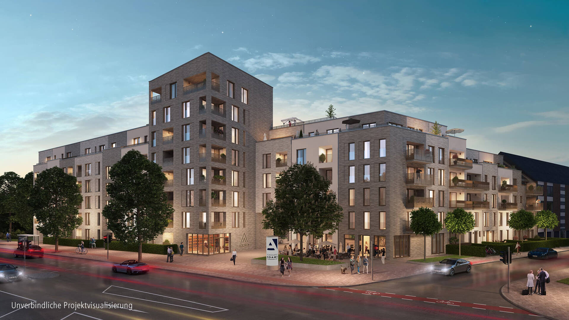Moderne 4-Zimmer-Wohnung mit ca. 112 m² Wohlfühlfläche im exklusiven Neubauprojekt, 40545 Düsseldorf (Oberkassel)