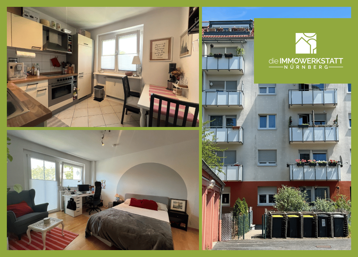 Neues Lieblingszuhause: Charmante 1-Zimmer-Wohnung in Nürnberg Maxfeld, 90408 Nürnberg (Großreuth h. d. Veste Gärten h. d. Veste Maxfeld Nordbahnhof Sankt Johannis)