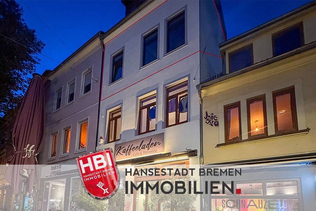 Ostertor / Lichtdurchflutete 3-Zimmer-Wohnung im Herzen des Bremer Viertels, 28203 Bremen (Fesenfeld Ostertor Steintor)