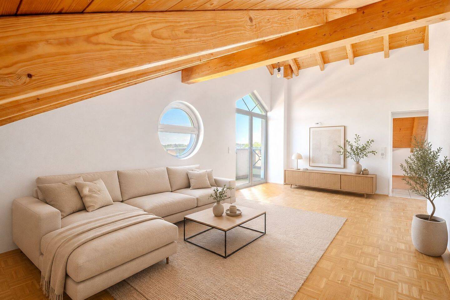 Charmante Dachgeschosswohnung mit Stadtblick in Wasserburg – 2 Zimmer, Balkon & Tiefgarage, 83512 Wasserburg a. Inn