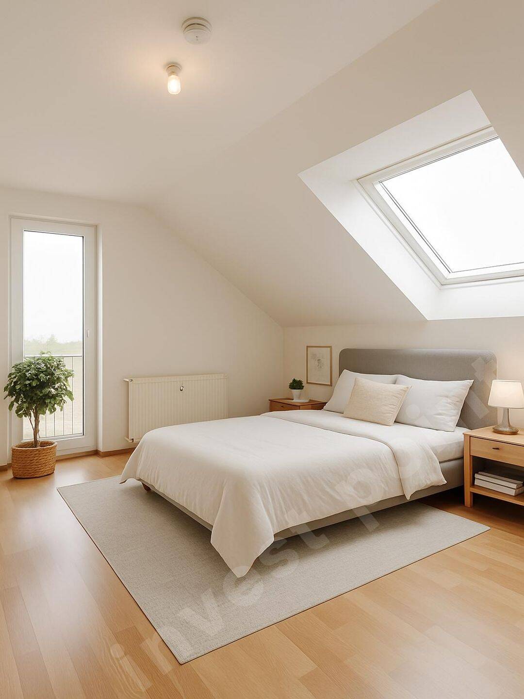 Lichtdurchflutete DG-Wohnung mit Balkon & Garage – stilvoll wohnen oder solide investieren, 71336 Waiblingen