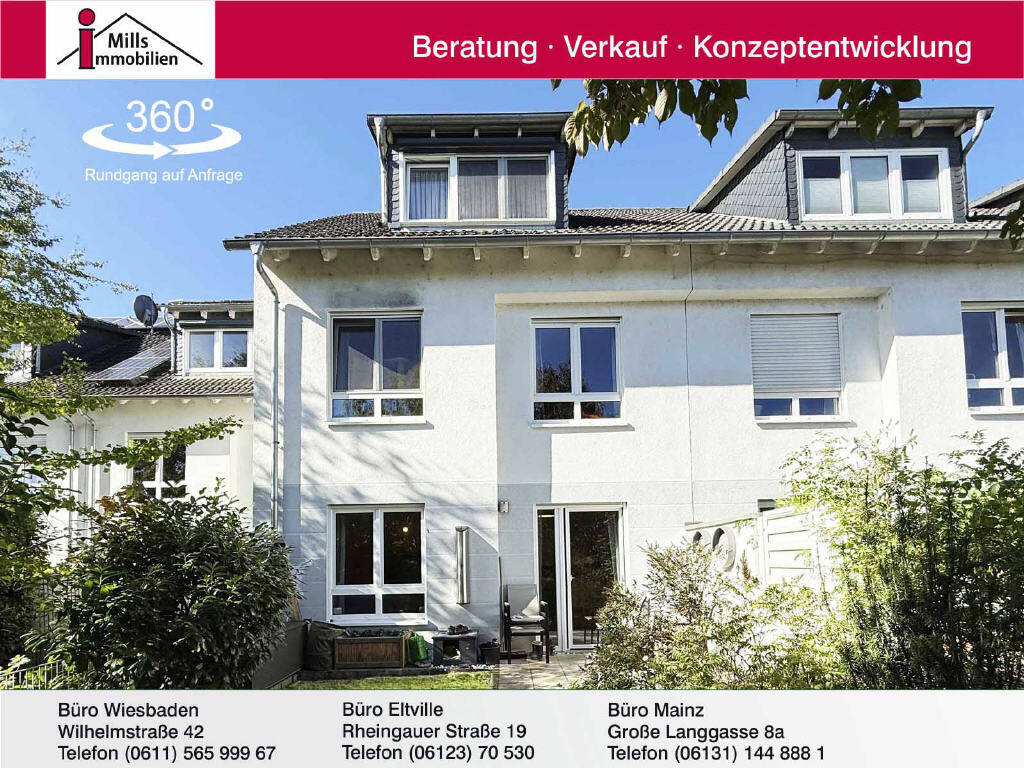 Modernes, großzügiges Einfamilienhaus mit schöner Terrasse und Garten in idyllischer Lage von Eltville, 65343 Eltville am Rhein