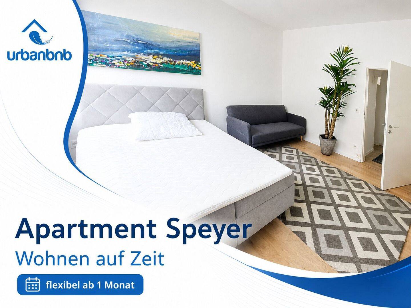 Apartment Speyer Zentrum – Wohnen auf Zeit ab 1 Monat, 67346 Speyer (Angelhof I und II Speyer)