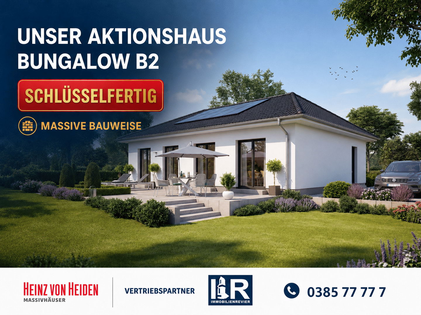Ebenerdig wohnen in Vollausstattung – Ihr schlüsselfertiges Jubiläumshaus B2 mit 105 m², 19073 Wittenförden
