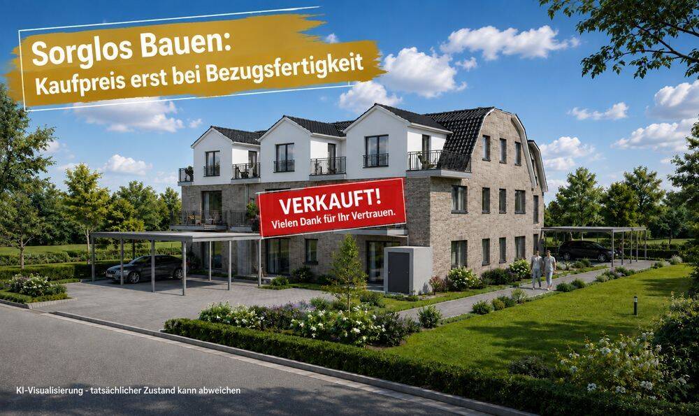 Wohnen mit Weitblick – 2 ZKB-Neubauwohnung im Dachgeschoss mit Balkon in begehrter Lage von Brake, 26919 Brake (Unterweser)