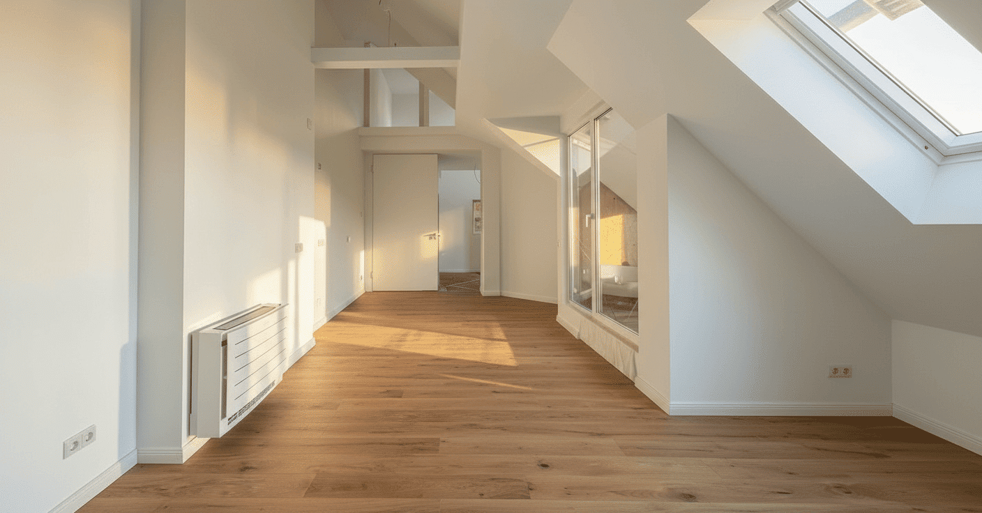 Wohnen über den Dächern: Modernes Penthouse nahe Reuterkiez, 12047 Berlin (Neukölln Kolonie Freie Stunde)