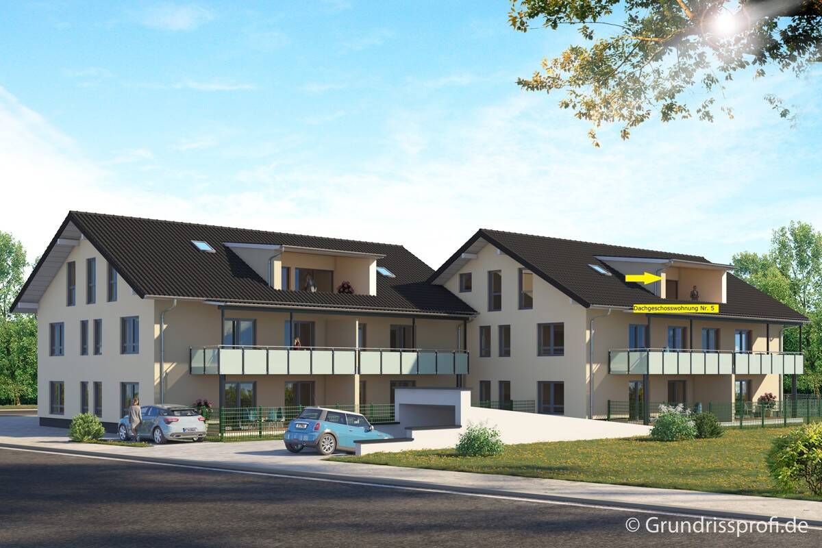 Exklusive Dachgeschosswohnung in Ampfing – barrierefrei, großzügig, perfekt angebunden, 84539 Ampfing