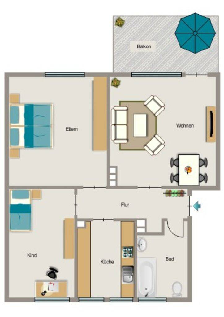 Demnächst frei! 3-Zimmer-Wohnung in Duisburg Beeckerwerth, 47139 Duisburg (Beeck Beeckerwerth Untermeiderich)