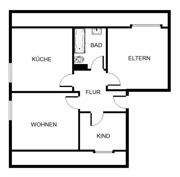 Da kommt man gern Heim: 2,5-Zimmer-Citywohnung, 44369 Dortmund