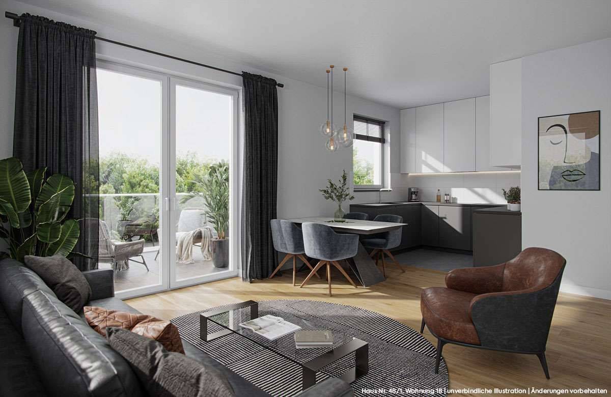 3½-Zimmer-Neubauwohnung mit Aussicht! *Innenausbau begonnen*, 97980 Bad Mergentheim
