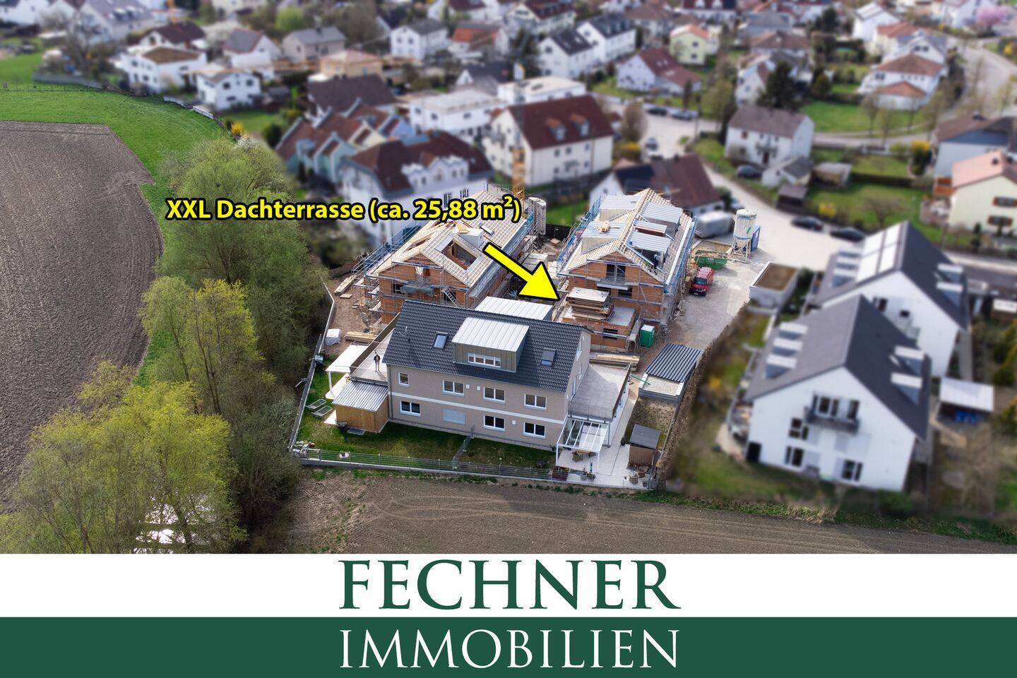 3-ZKB-Wohnung (1. OG, Aufzug) mit XXL-Dachterrasse (25,88m²!), Wallbox vorbereitet, ruhige Lage!, 85051 Ingolstadt