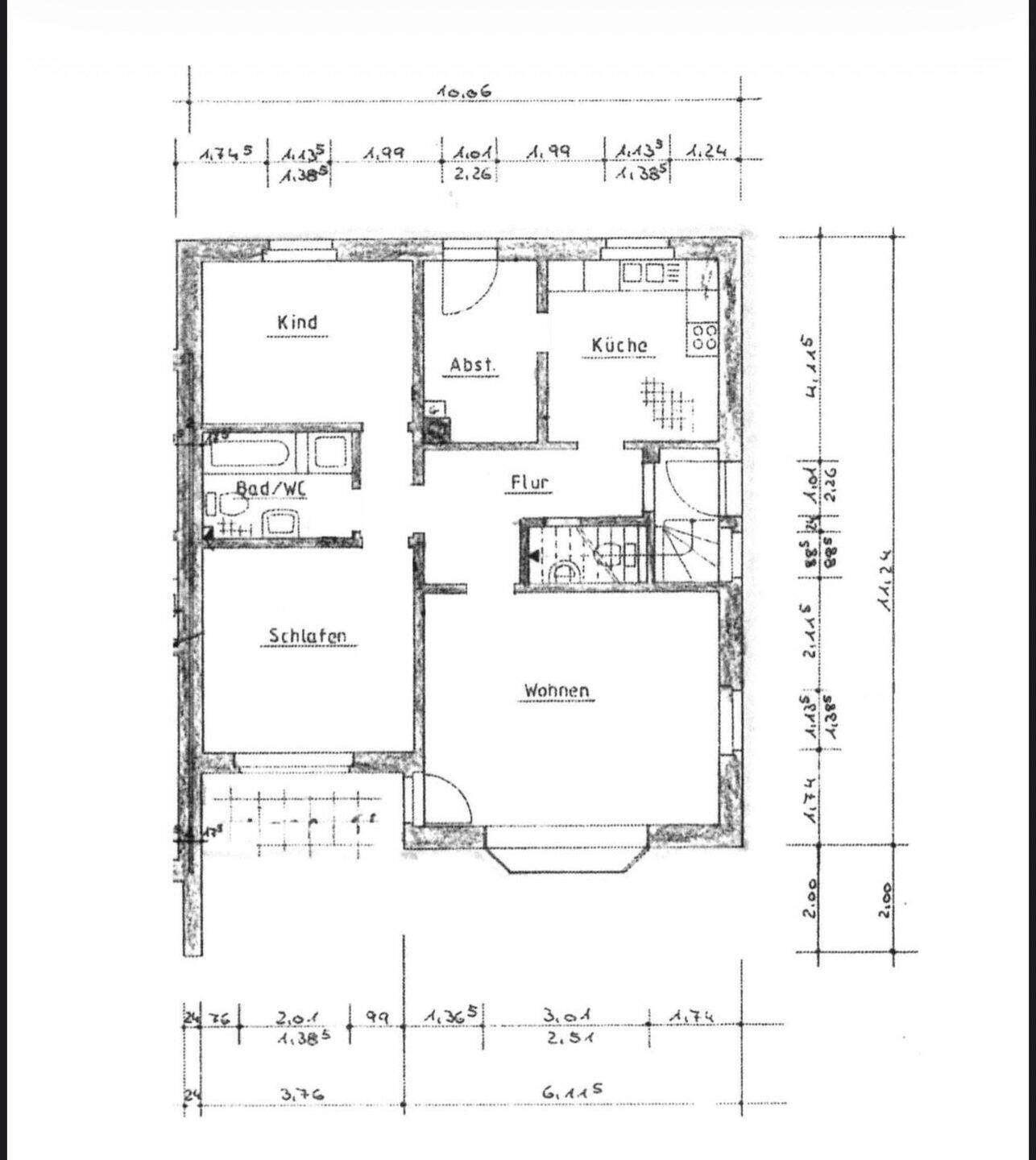 3-Zimmer -Erdgeschosswohnung mit Terrasse&Garten in Leeswig, 21635 Jork