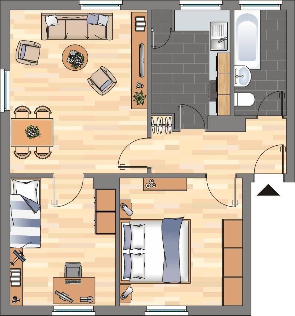 Wir renovieren für Sie! 3-ZKB-Wohnung im Jadeviertel zu vermieten!, 26389 Wilhelmshaven