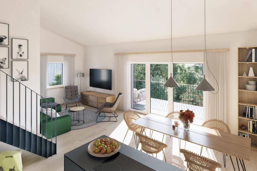 NEUBAU: Einzigartige 4 Zimmer Maisonetten-Wohnung in Laufen, 83410 Laufen