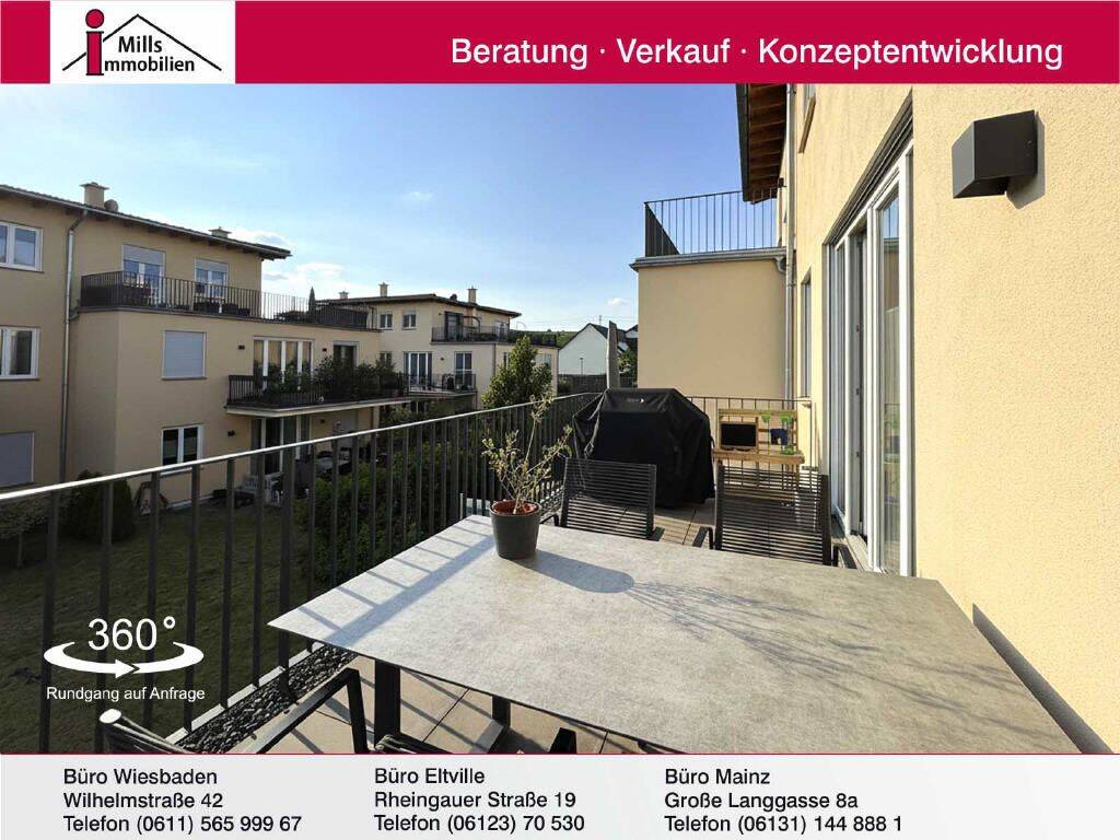 Ca. 8 km von Bad Kreuznach entfernt in Langenlonsheim: Neuwertige Eigentumswohnung, 55543 Bad Kreuznach
