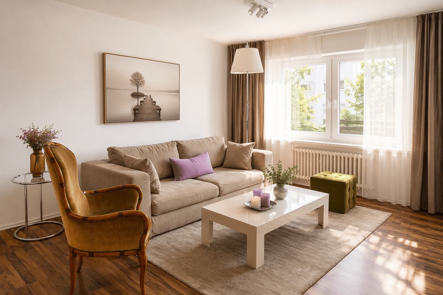 Stilvolle, voll möblierte 2,5-Zimmer-Wohnung mit Balkon & Tiefgarage in Sendling-Westpark, 81369 München (Sendling Sendling-Westpark Thalk. Obersendl.-Forsten-Fürstenr.-Solln)