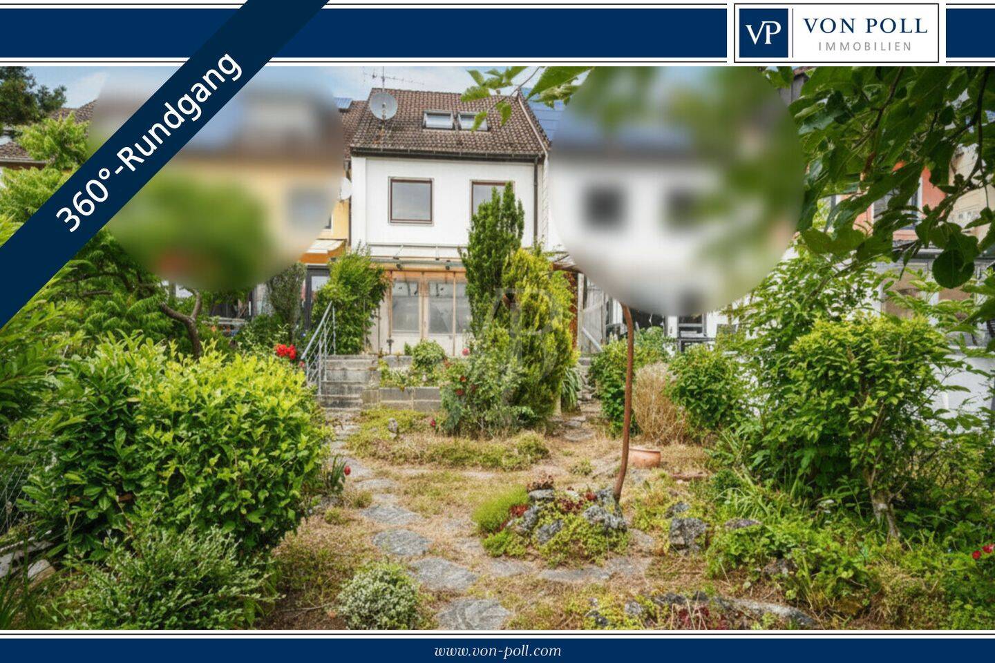 VON POLL | Leerstehendes Reihenmittelhaus mit grünem Rückzugsort, 90768 Fürth