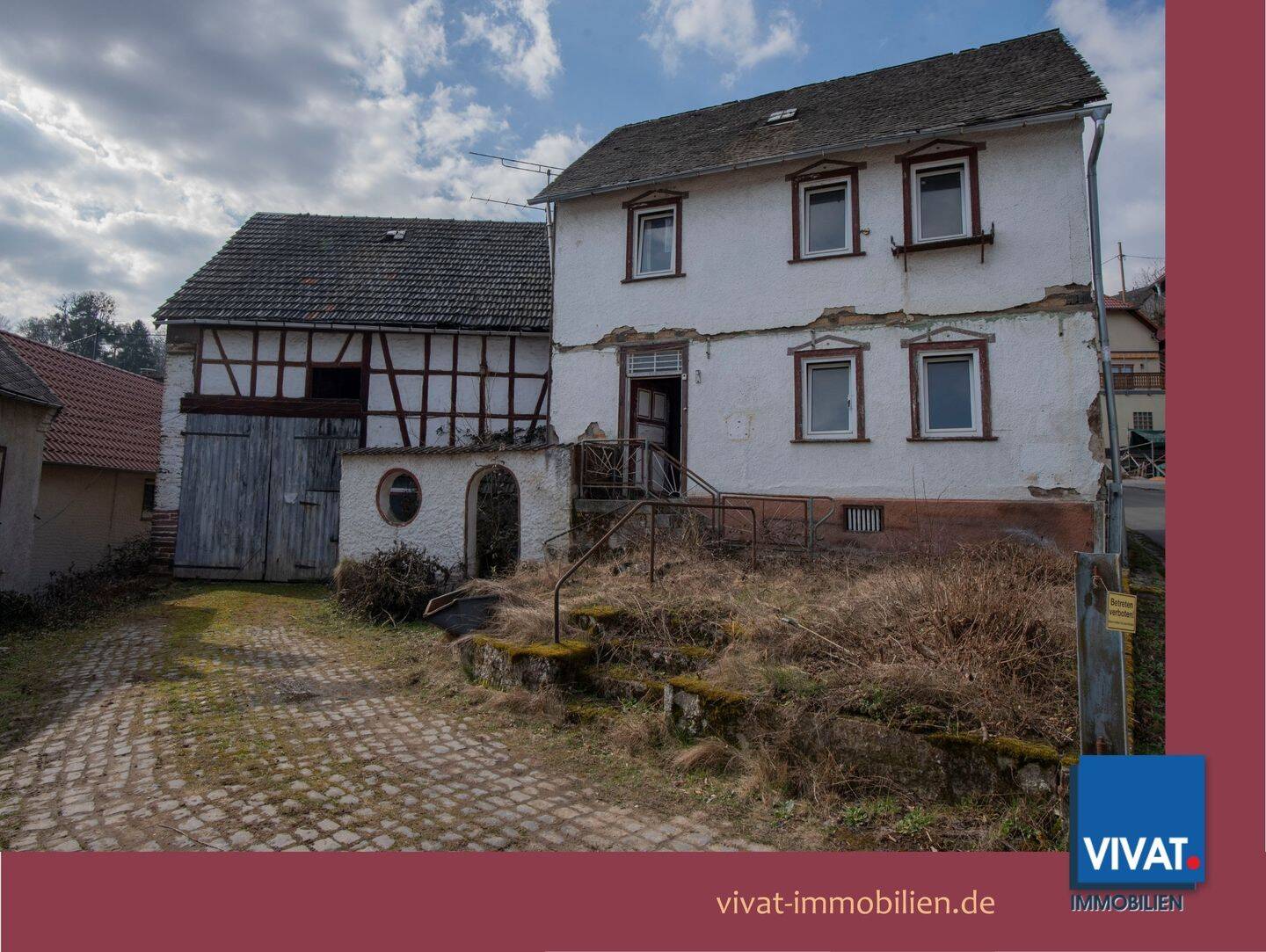 Grundstück mit Altbestand: erhaltenswerte Scheune; Wohnhaus-Abriss und -Neubau? Käuferprovisionsfrei, 61276 Weilrod
